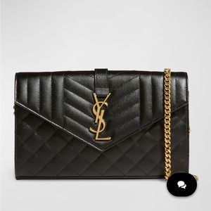 YSL Envelope wallet on a chain